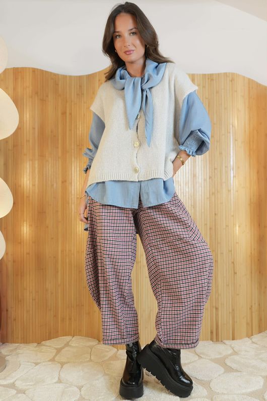 Etta Slouch Knit Layering Tank Pearl - 